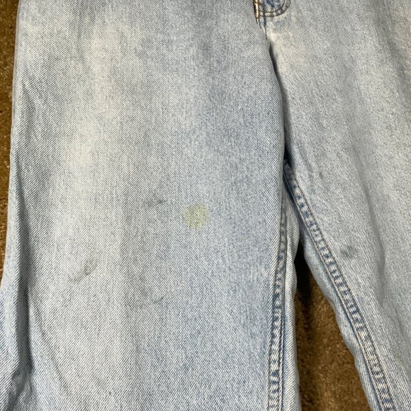 Vintage LEVI’S Mens Jeans Sz 36x30 Orange Tab 550 Relaxed Tapered Light Wash 90s - Picture 9 of 12